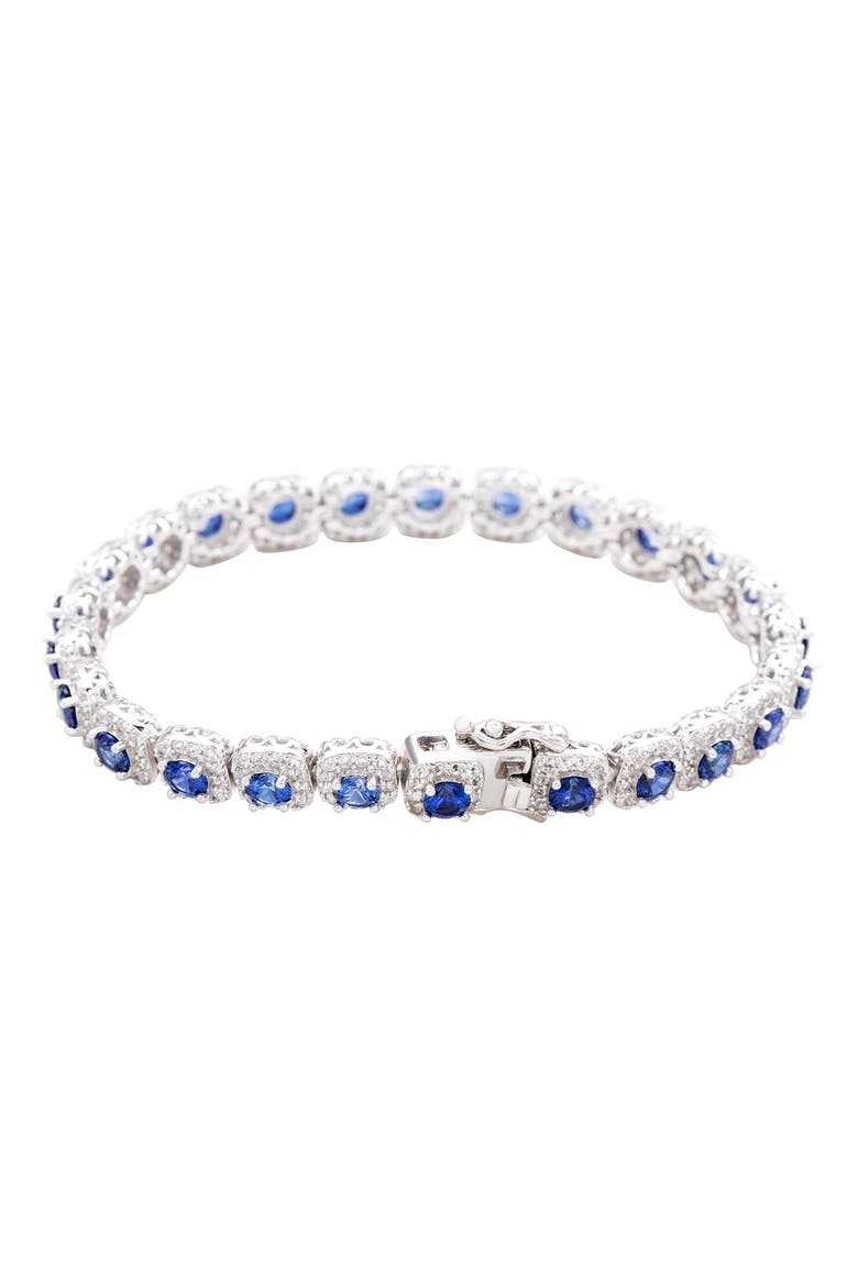 Sapphire Tennis Bracelet, Alternate, color, BLUE
