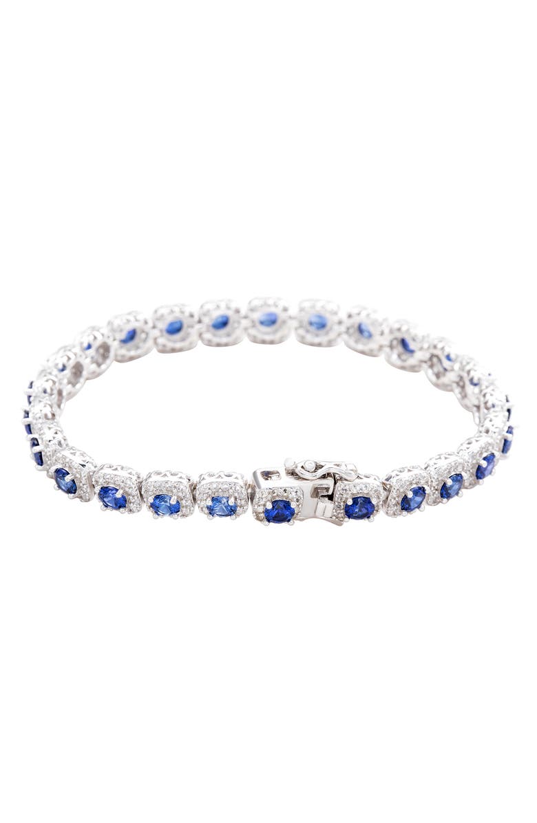 SUZY LEVIAN Sapphire Tennis Bracelet, Alternate, color, Blue