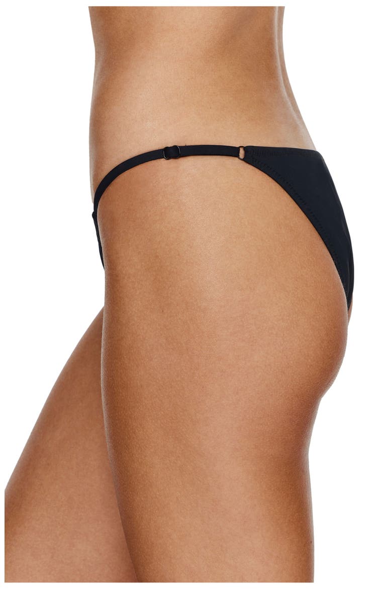 Midnight Adjustable Bikini Bottom, Alternate, color, Black