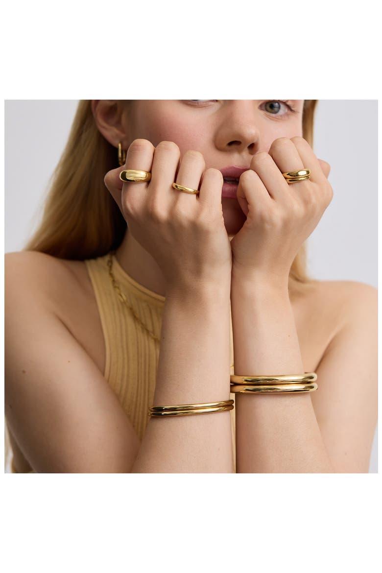 Bold Oval Bracelet, Alternate, color, GOLD