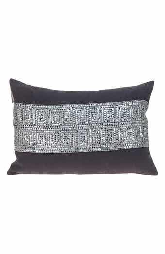 Misty Embellished Beaded Accent Pillow