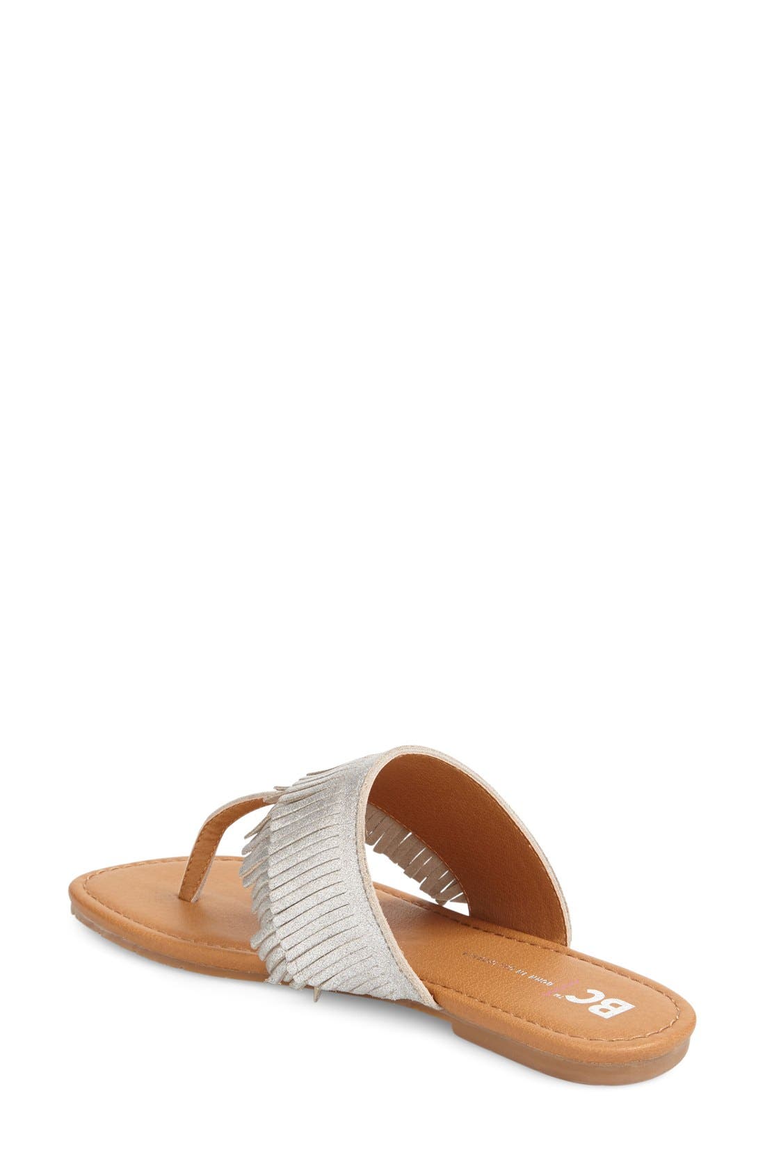 BC Footwear 'Dinky' Fringe Sandal, Alternate, color, 