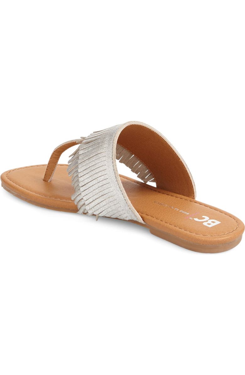 BC Footwear 'Dinky' Fringe Sandal, Alternate, color,