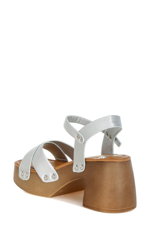 Rag & Co Morasa Platform Sandal In Silver