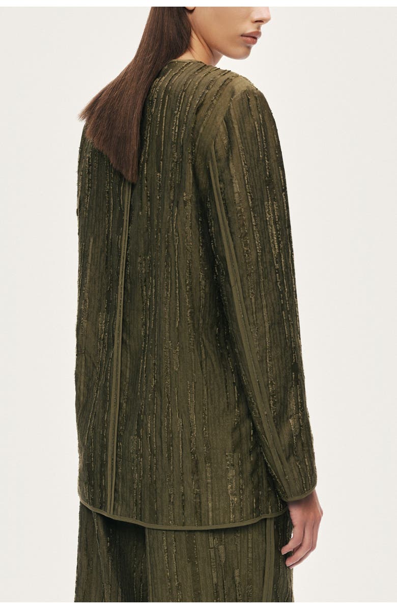 Nocturne Textured Tailored Jacket, Alternate, color, Khaki
