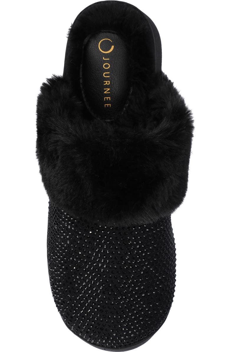 Journee Collection Ember Faux Shearling Slipper, Alternate, color,