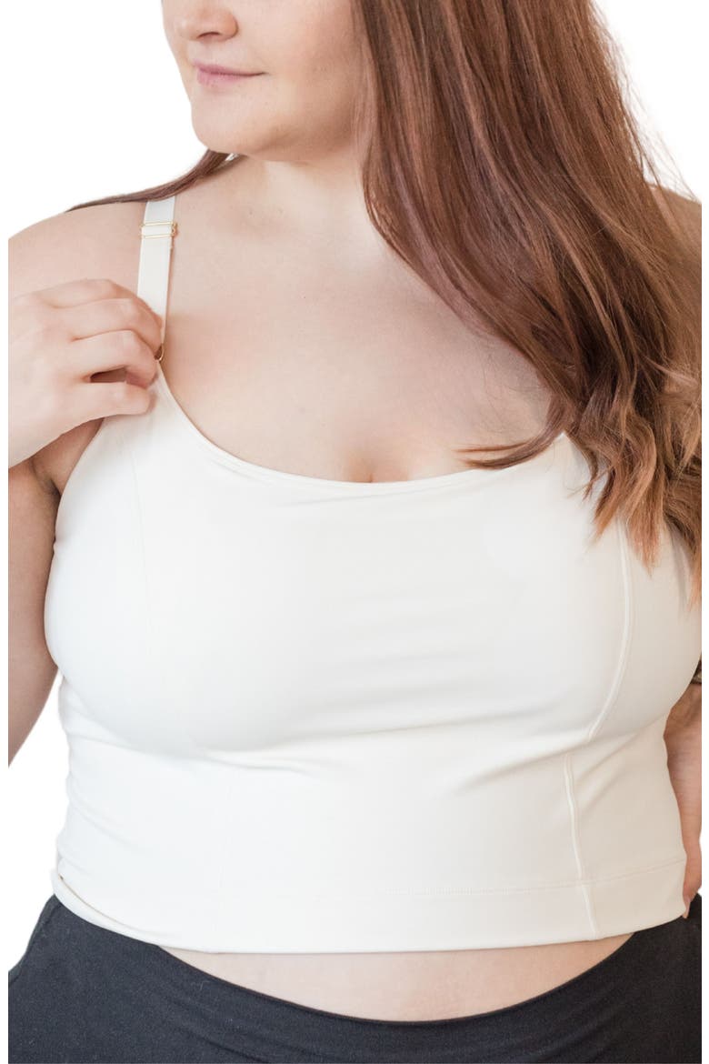Amelia Pumping and Nursing Crop Cami, Main, color, Cream