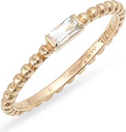 Anzie Dewdrop White Topaz Stacking Ring