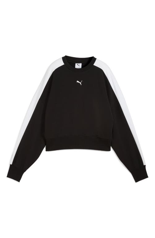 Puma T7 Oversize Crewneck Sweatshirt In Blue