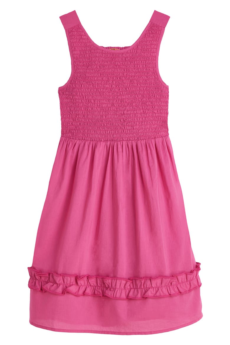 Kids' Smocked Cotton Dress, Main, color, ROSE VIOLET