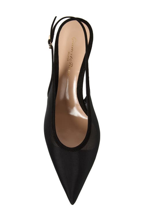 Gianvito Rossi Pointed Toe Slingback Pump In Black