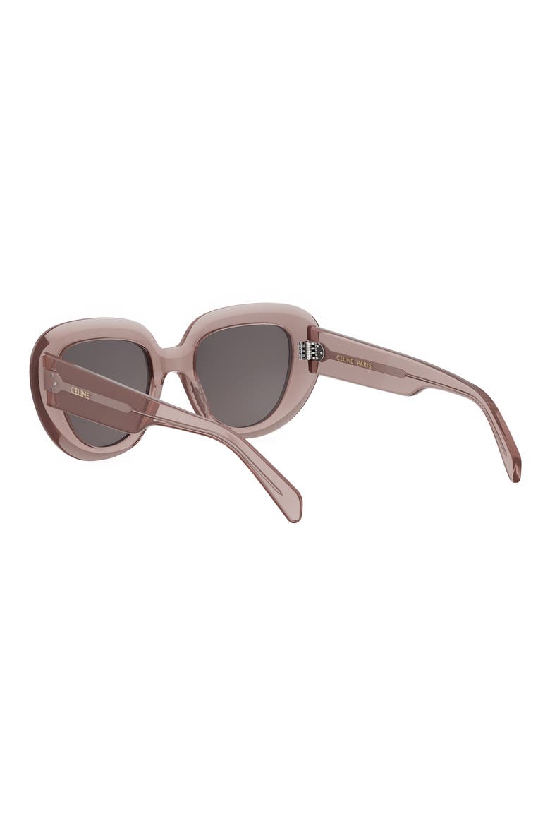 Bold 3 Dots 51mm Gradient Butterfly Sunglasses, Alternate, color, PINK / OTHER / SMOKE
