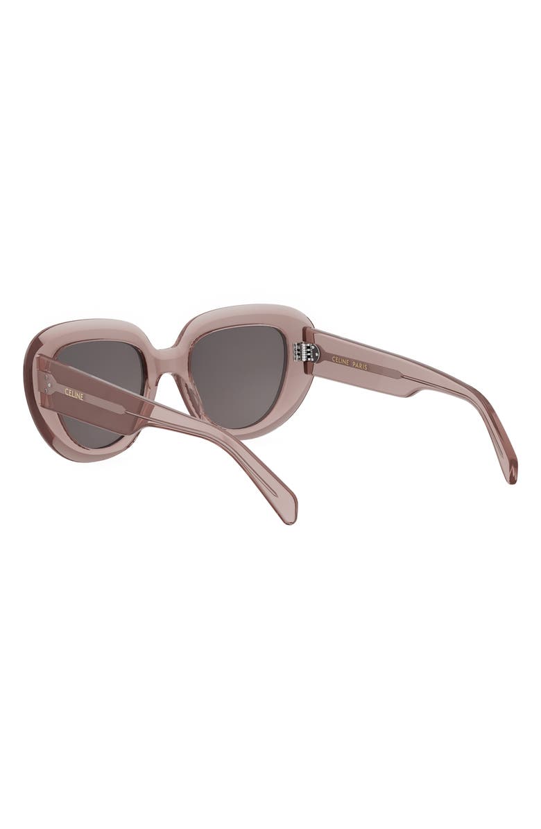 CELINE Bold 3 Dots 51mm Gradient Butterfly Sunglasses, Alternate, color, Pink / Other / Smoke