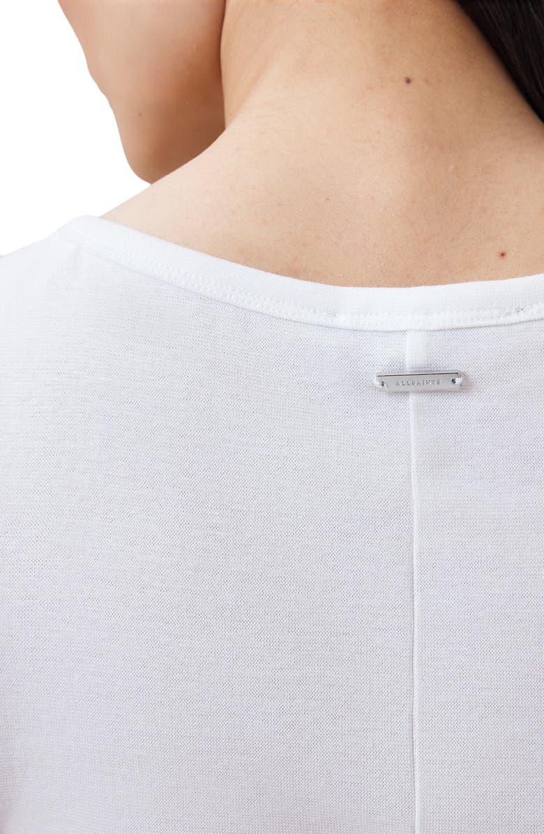 AllSaints Katarina Stretch Cotton Tank, Alternate, color, Optic White