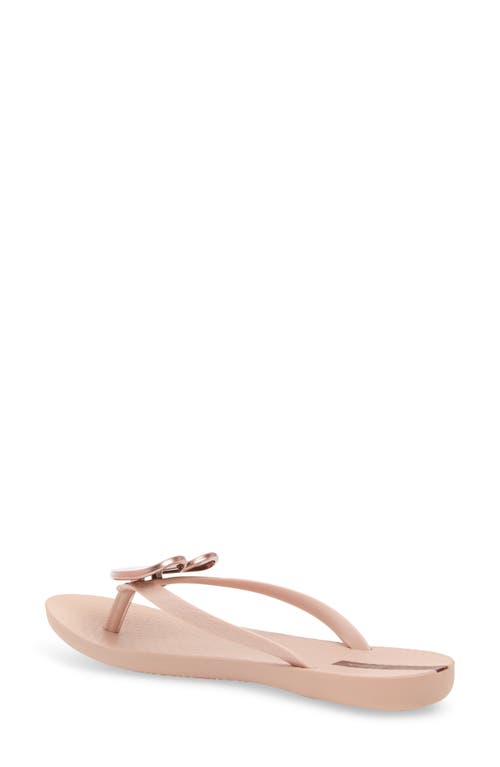 Ipanema Wave Heart Flip Flop In Pink/rose