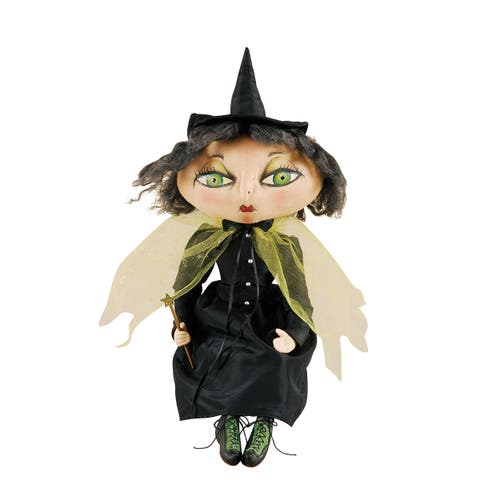 Xanzabelle Witch Joe Spencer Gathered Traditions Halloween Art Doll Figure