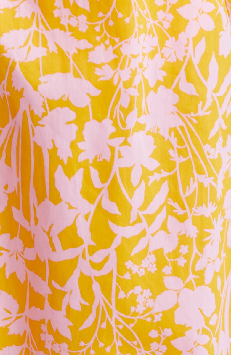 Liberty London Voyage Floral Smocked Maxi Sundress, Alternate, color, Yellow