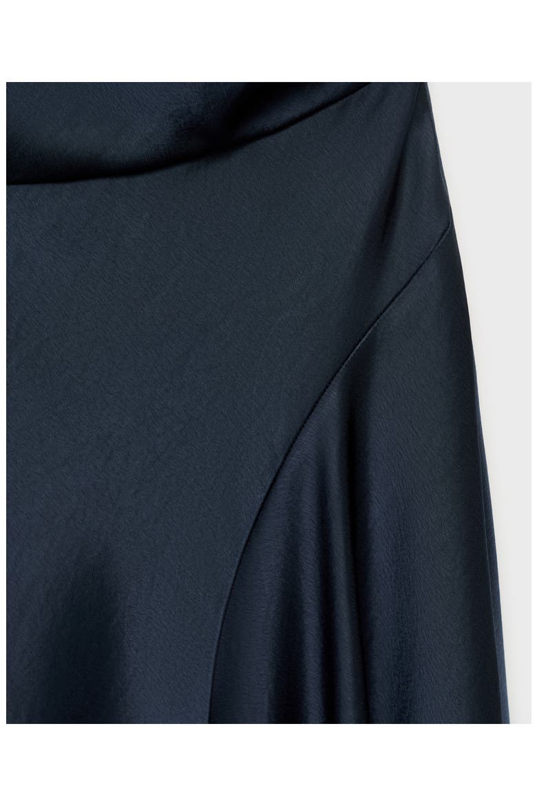 Asymmetric One-Shoulder Midi Dress, Alternate, color, NIGHT BLUE