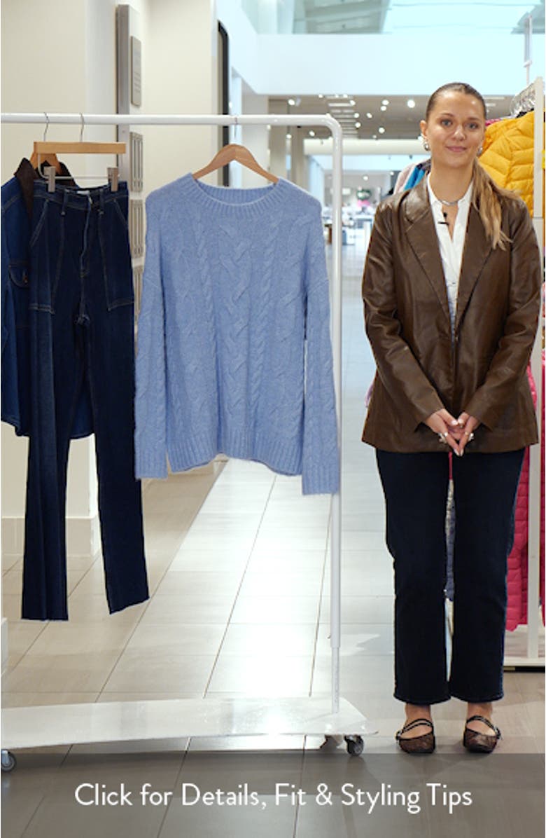 Oversize Cozy Cable Sweater, sales video thumbnail