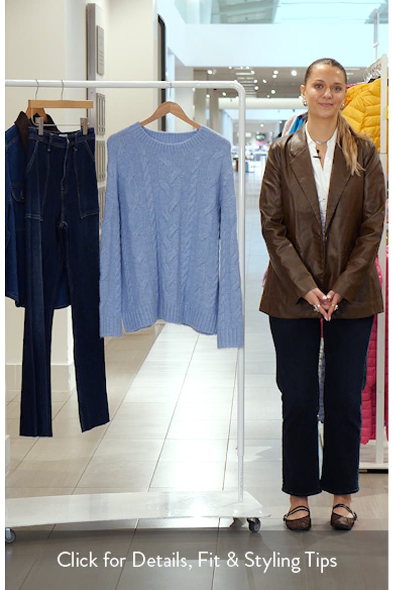 Oversize Cozy Cable Sweater video