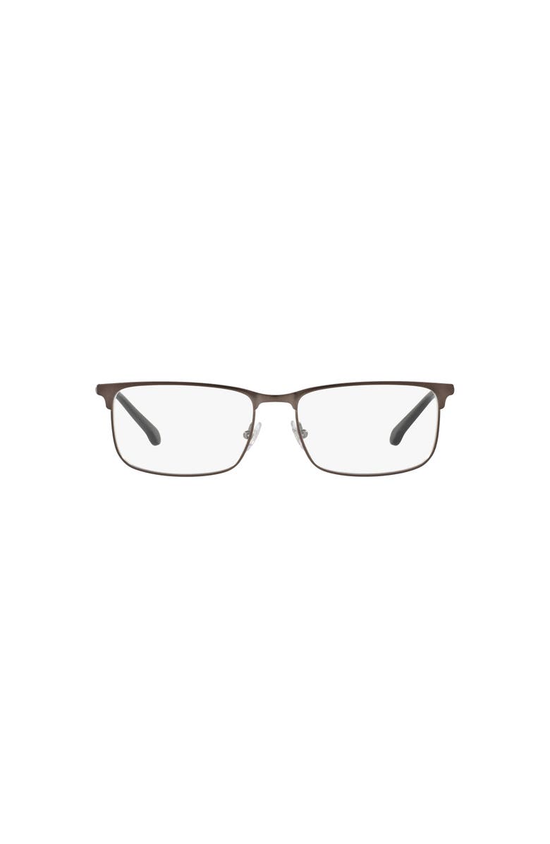 Brooks Brothers 55mm Rectangle optical glasses, Alternate, color, Grey