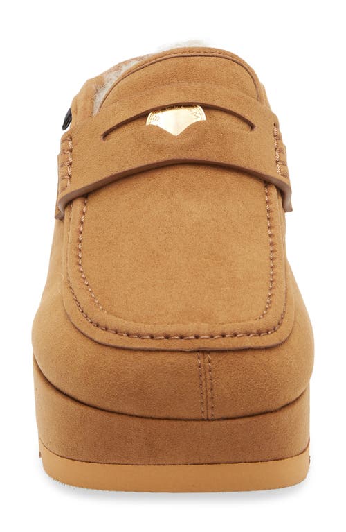 Stella Mccartney Sneak-elyse Platform Loafer Slippers Pecan In Brown