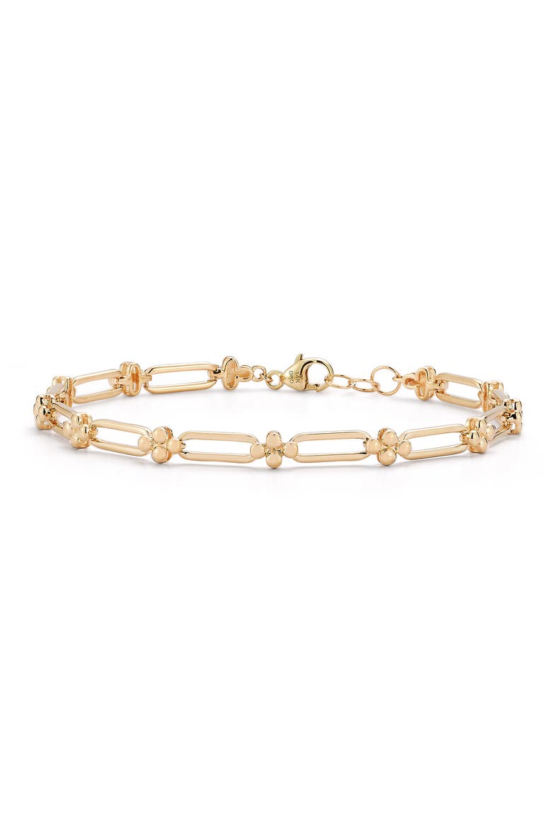 Poppy Rae Pebble Link Bracelet, Main, color, YELLOW GOLD