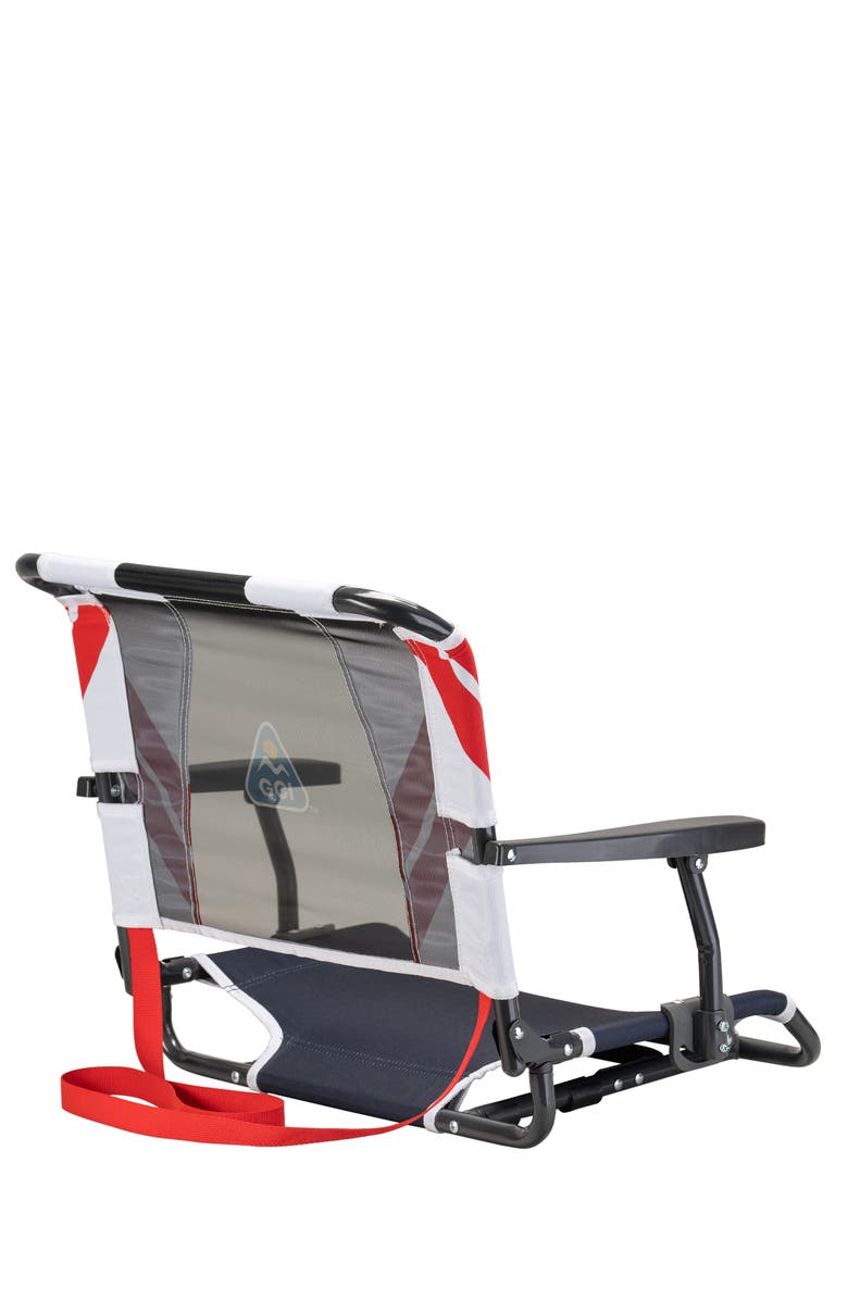 GCI Big Comfort Stadium Chair With Armrests, Alternate, color, Indigo/White/Red