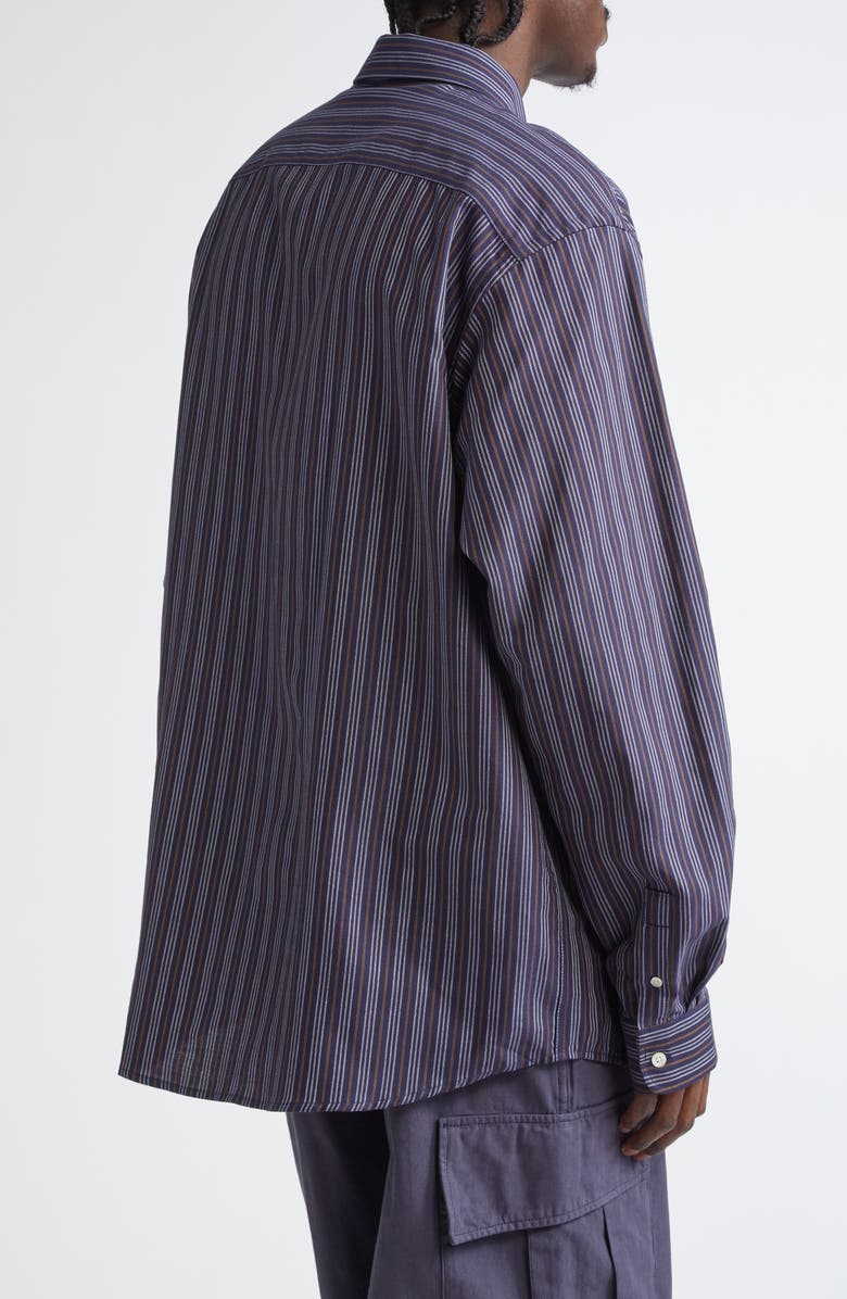 PALMES Deuce Organic Cotton Button-Down Oxford Shirt, Alternate, color, Dark Blue