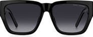 Marc Jacobs 57mm Gradient Square Sunglasses