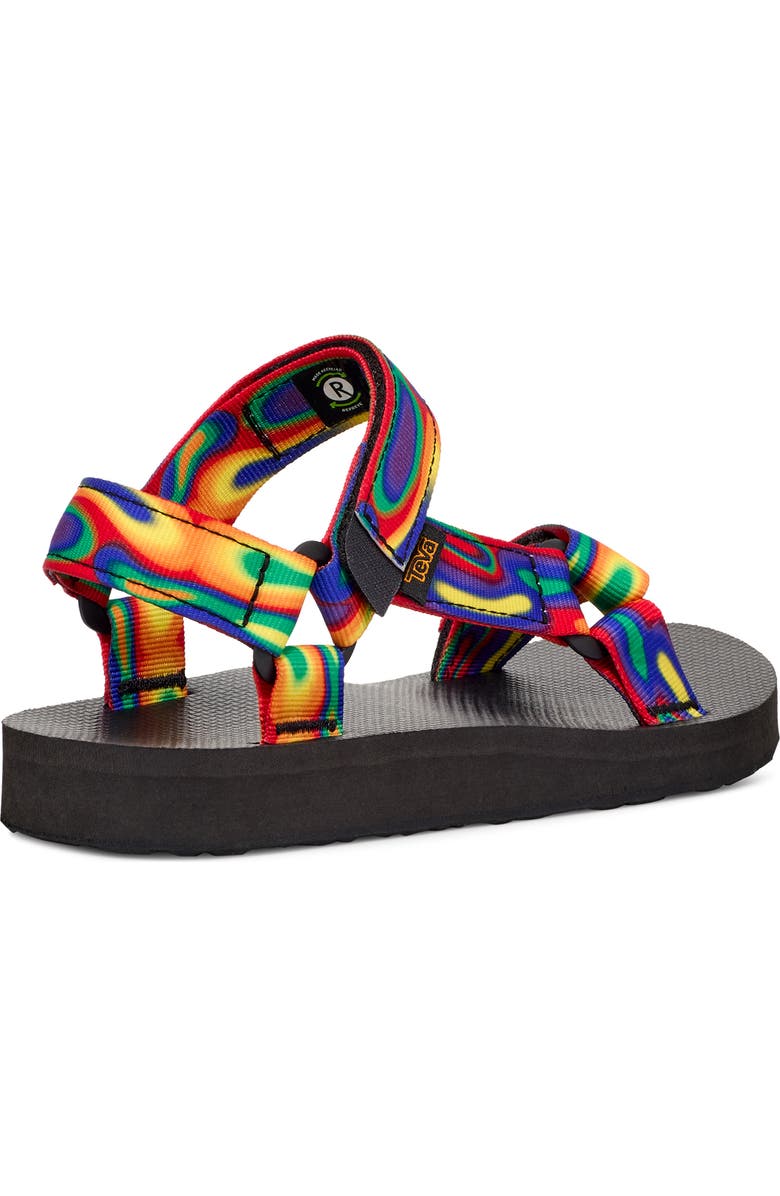 Teva Original Universal Rainbow Strap Sandal, Alternate, color, Galactic Multi