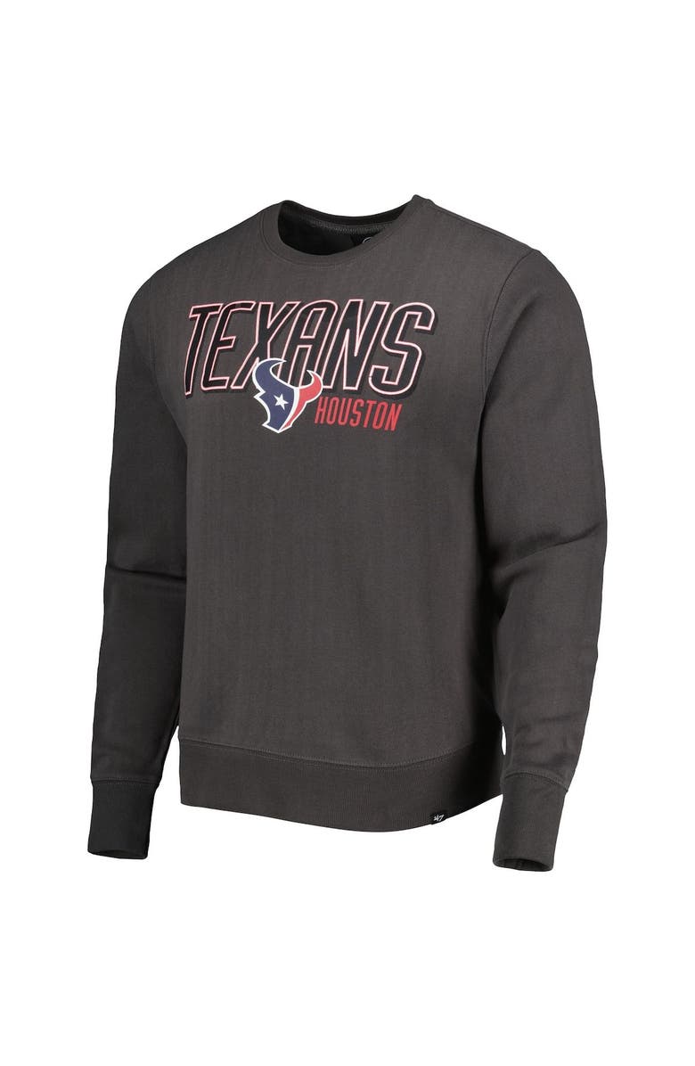 '47 Men's '47 Charcoal Houston Texans Locked In Headline Pullover Sweatshirt, Alternate, color, Charcoal