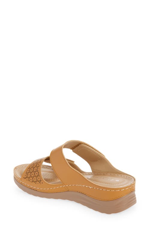 Extreme By Eddie Marc Laser Cut Wedge Sandal