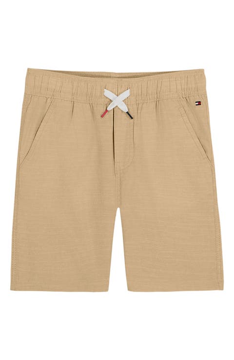 Kids' Textured Cotton Shorts