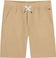 Tommy Hilfiger Kids' Textured Cotton Shorts