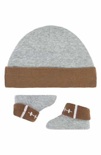 Crib Booties & Cuff Beanie Set