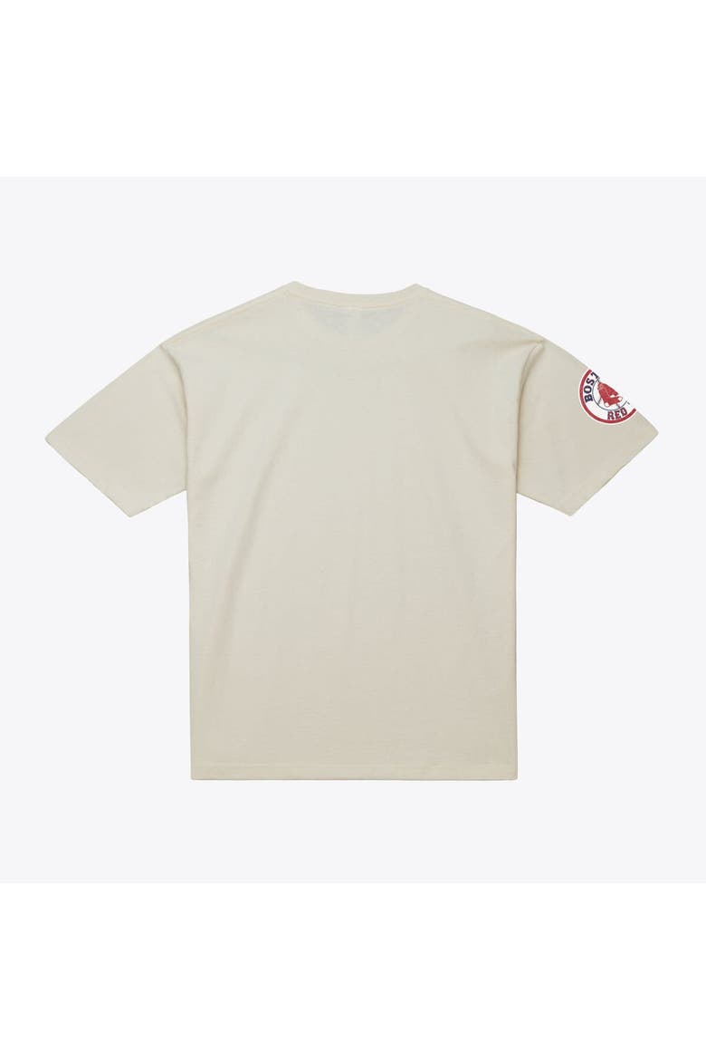 Men's Mitchell & Ness David Ortiz Cream Boston Red Sox Cooperstown Collection Throwback Name & Number T-Shirt, Alternate, color, Cream