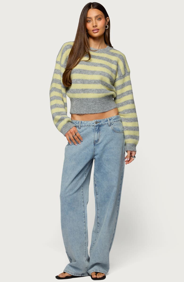 EDIKTED Dalina Low Rise Baggy Jeans, Alternate, color, Light-Blue