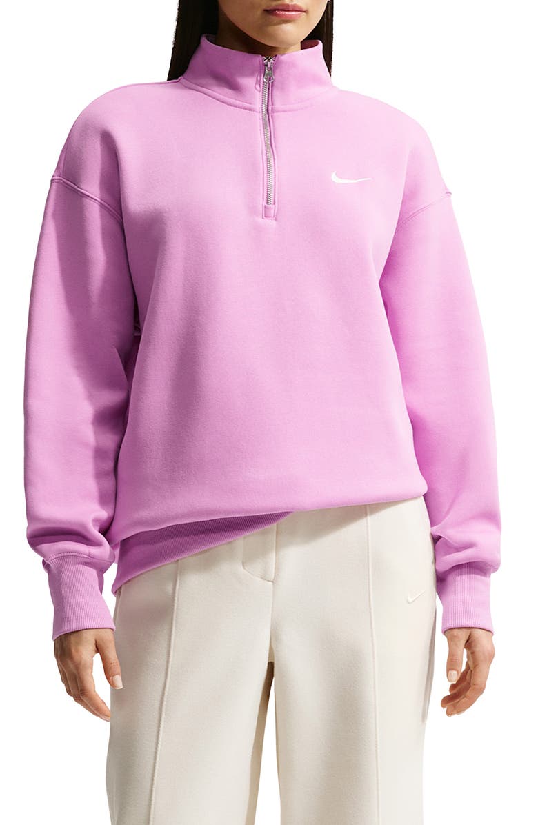 Nike Sportswear Phoenix Oversize Fleece Quarter Zip Top | Nordstrom