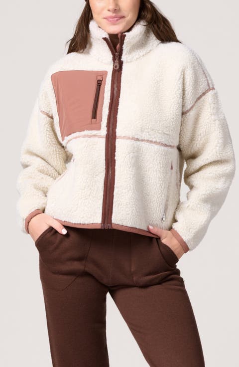 Miller Recycled Wool Blend Crop Fleece Jacket