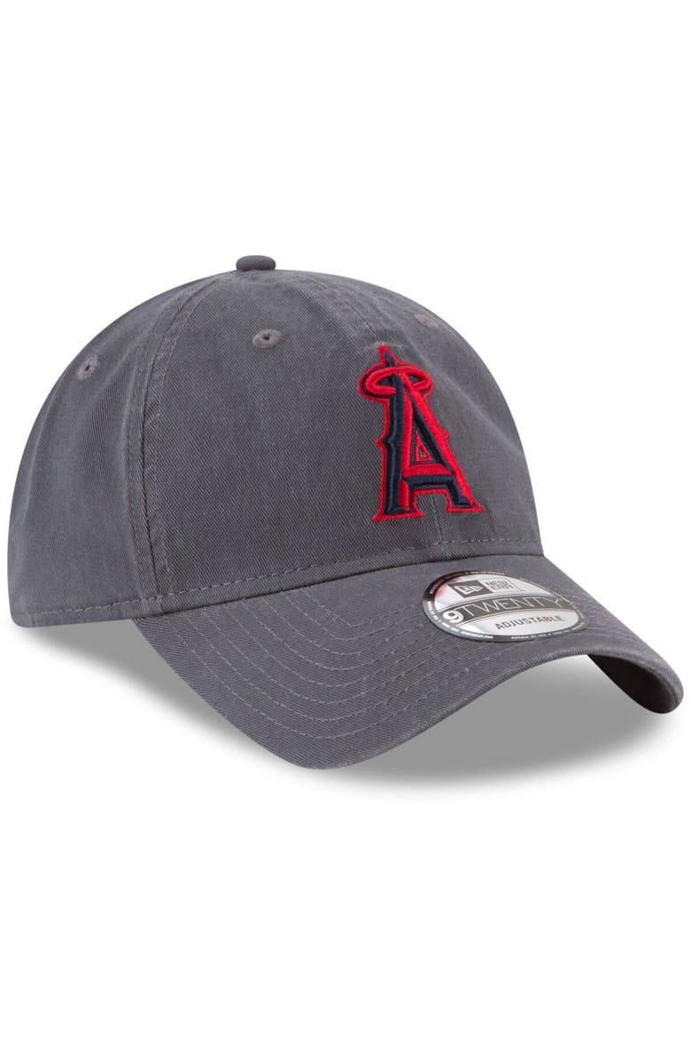 New Era Men's New Era Graphite Los Angeles Angels Fashion Core Classic 9TWENTY Adjustable Hat, Alternate, color, 