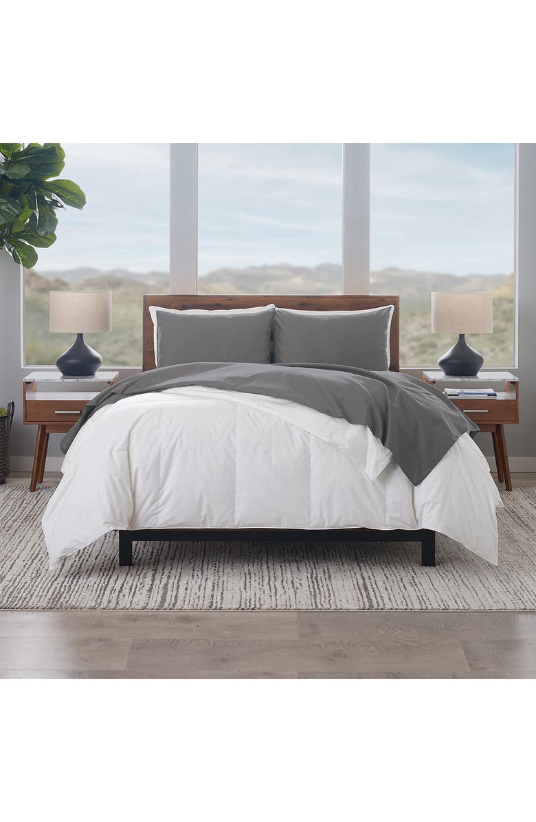 ELLA JAYNE HOME 1200 Thread Count Cotton Sateen 4-Piece Sheet Set, Alternate, color, Steel