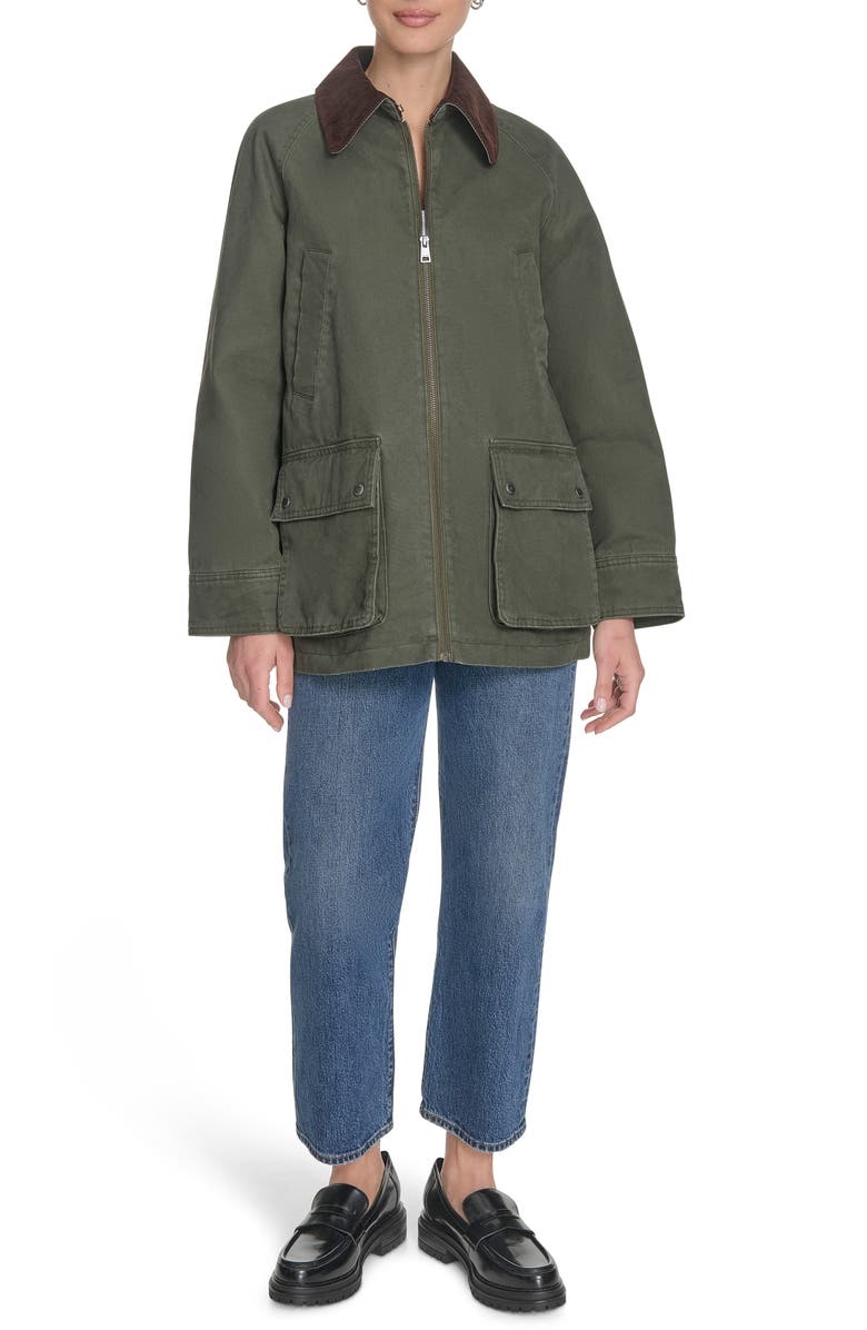 Levi's Four Pocket Barn Jacket, Alternate, color, Olive Night