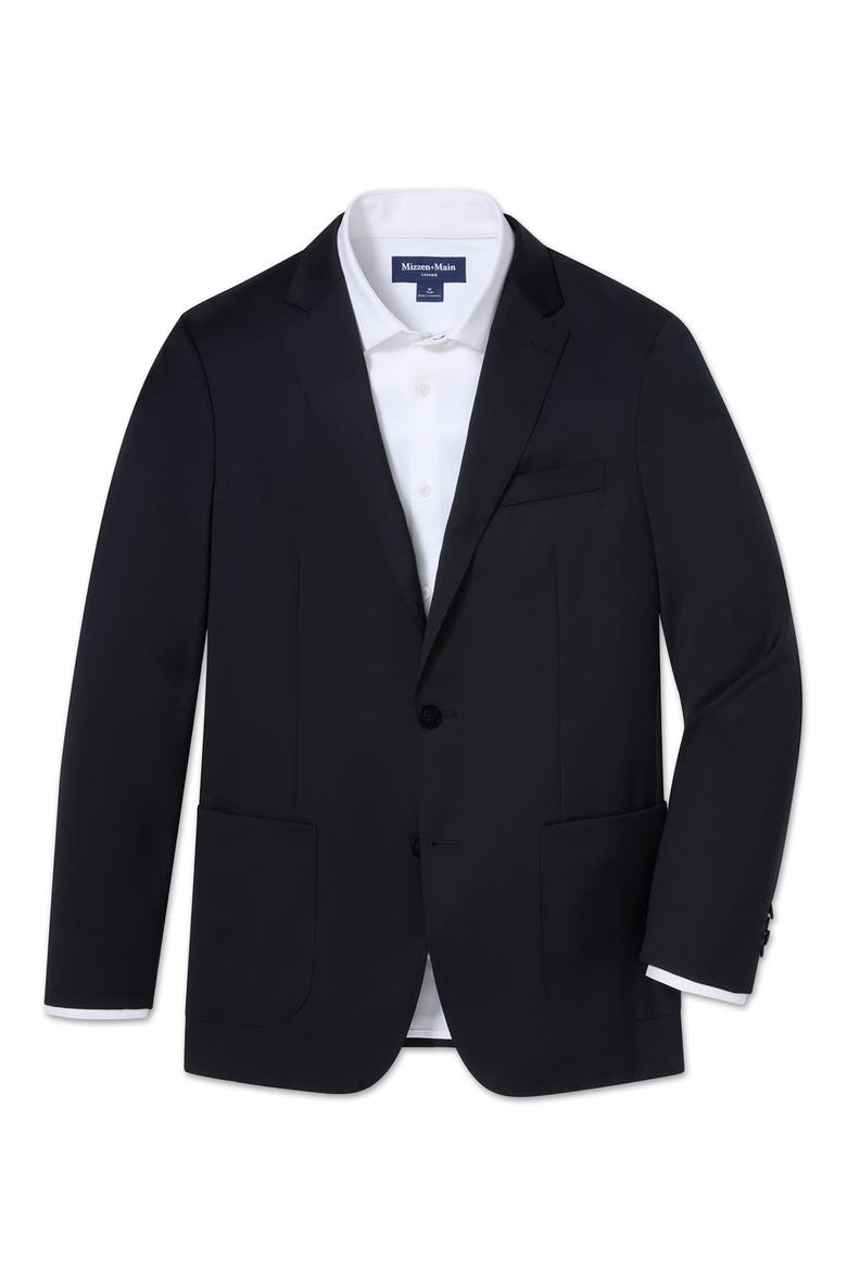 Lavelle Summerweight Black Wool Blazer, Alternate, color, BLACK