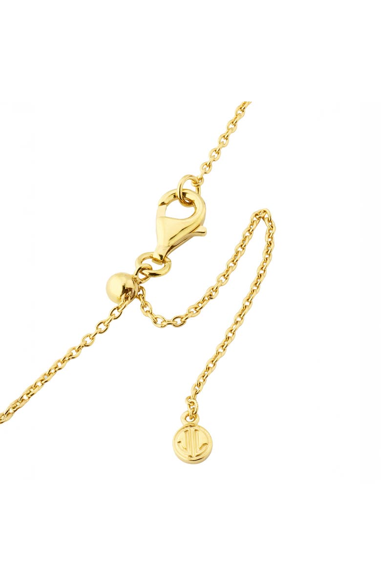 Jan Leslie Multi Gemstone Five Stations Rectangle Dash Necklace In Sterling 18K Gold Overlay, Alternate, color, Multi