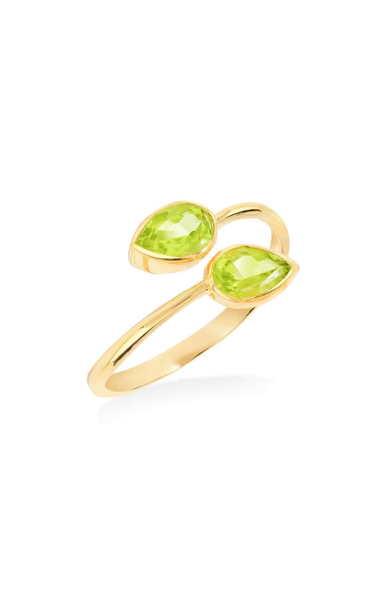 YS GEMS Gemstone Bypass Ring, Main, color, Green