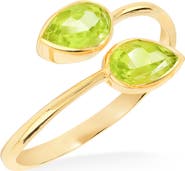 YS GEMS Gemstone Bypass Ring