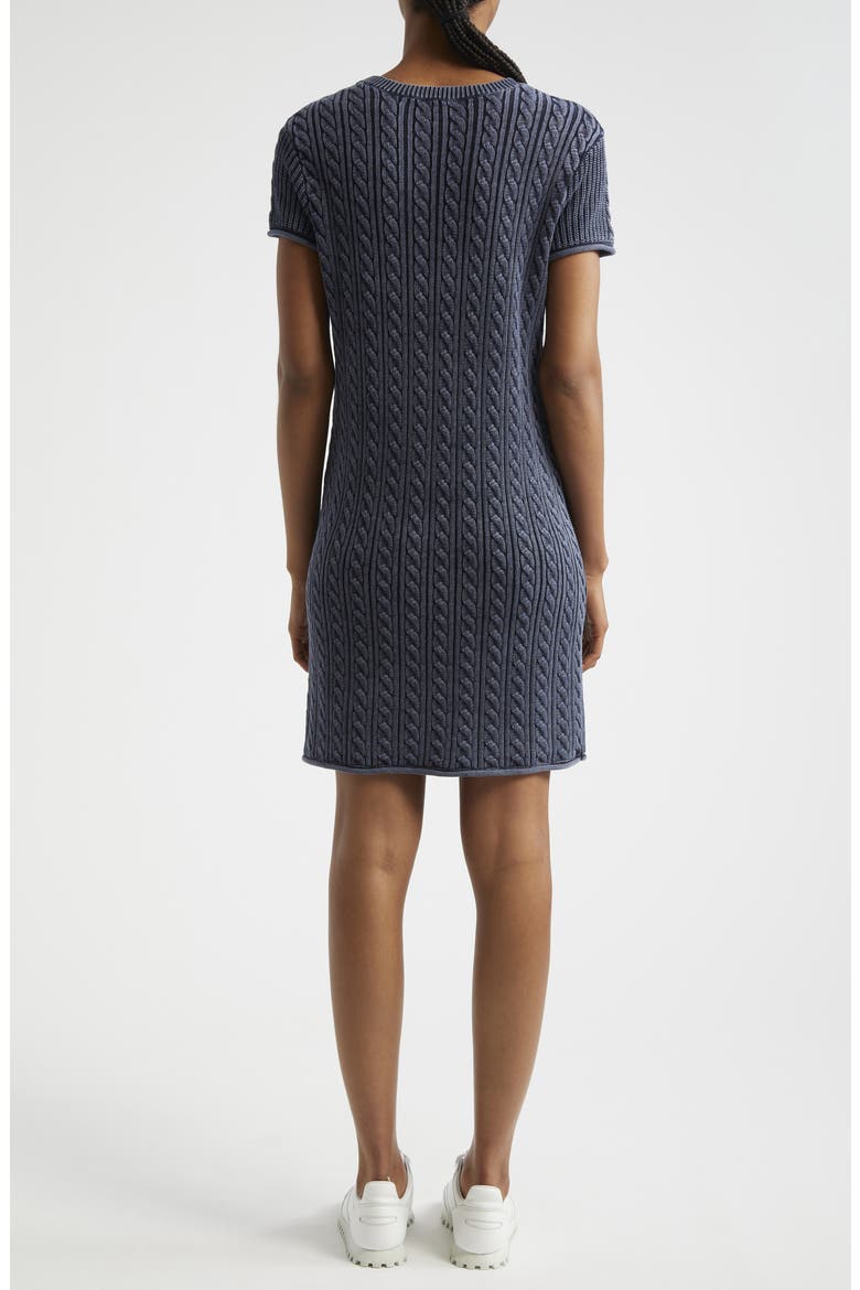 Stonewash Cable Cotton Sweater Dress, Alternate, color, MIDNIGHT