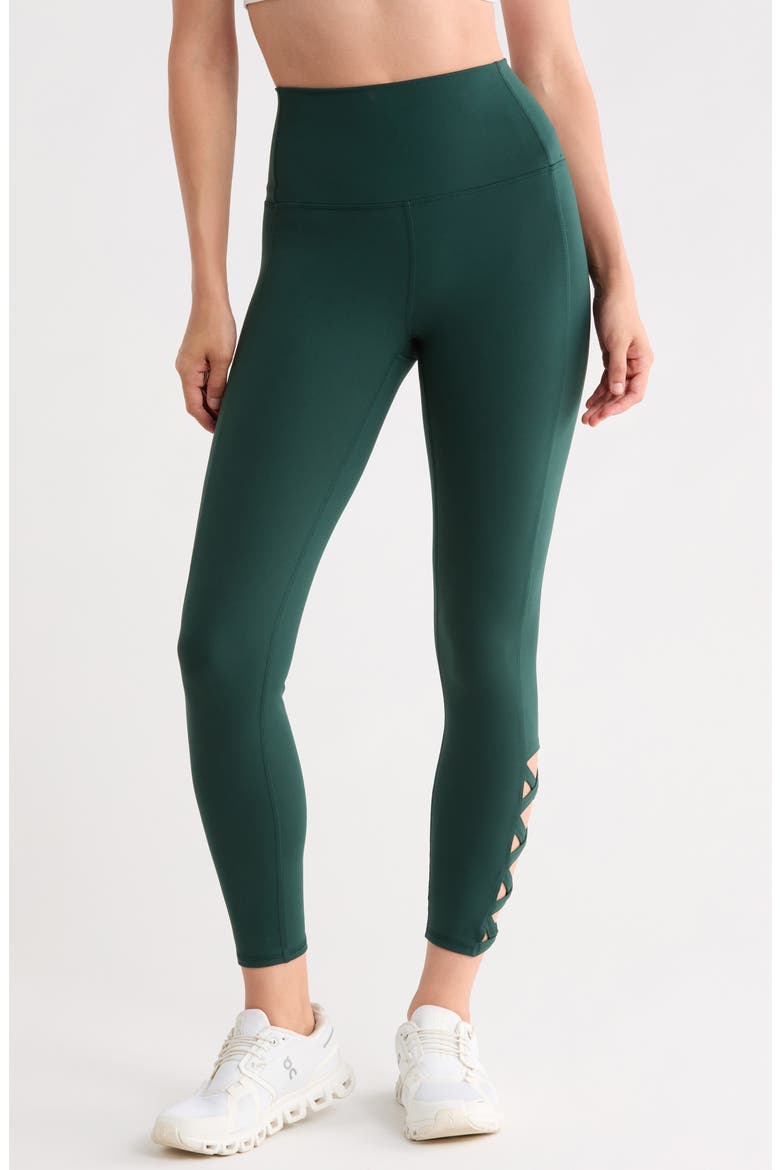 Interlock Dominion High Waist 7/8 Leggings, Main, color, FOREST NIGHT