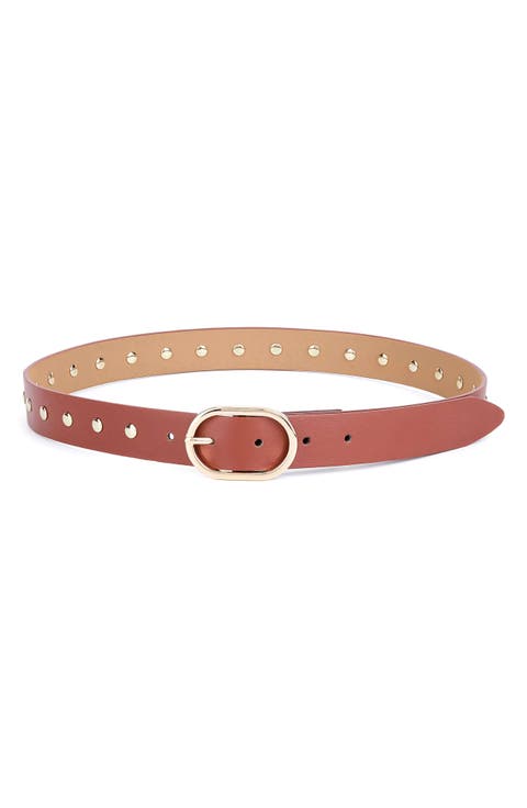 Stud Leather Belt
